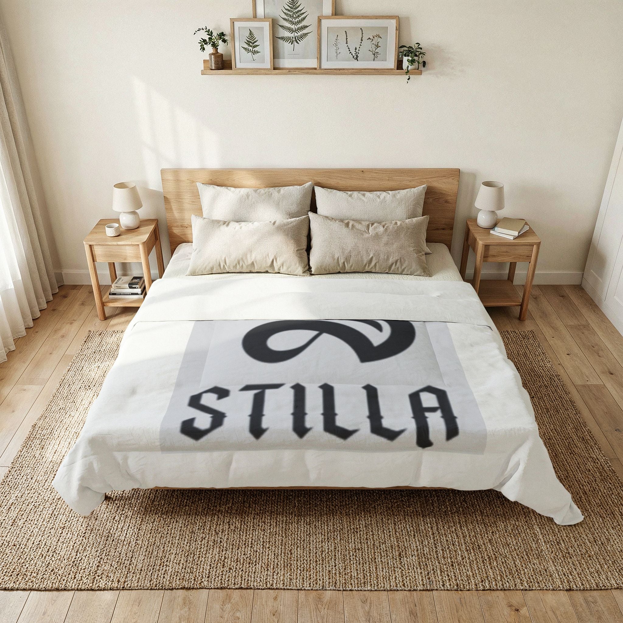 Stilla Gothic Monogram Cotton Comforter