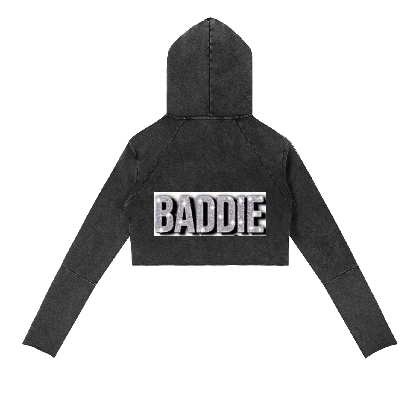 Vintage Washed Raw Edge Hoodie